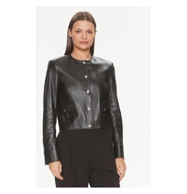 Дамско яке -  303659844 - Естествена кожа - Черно - Черен BOSS