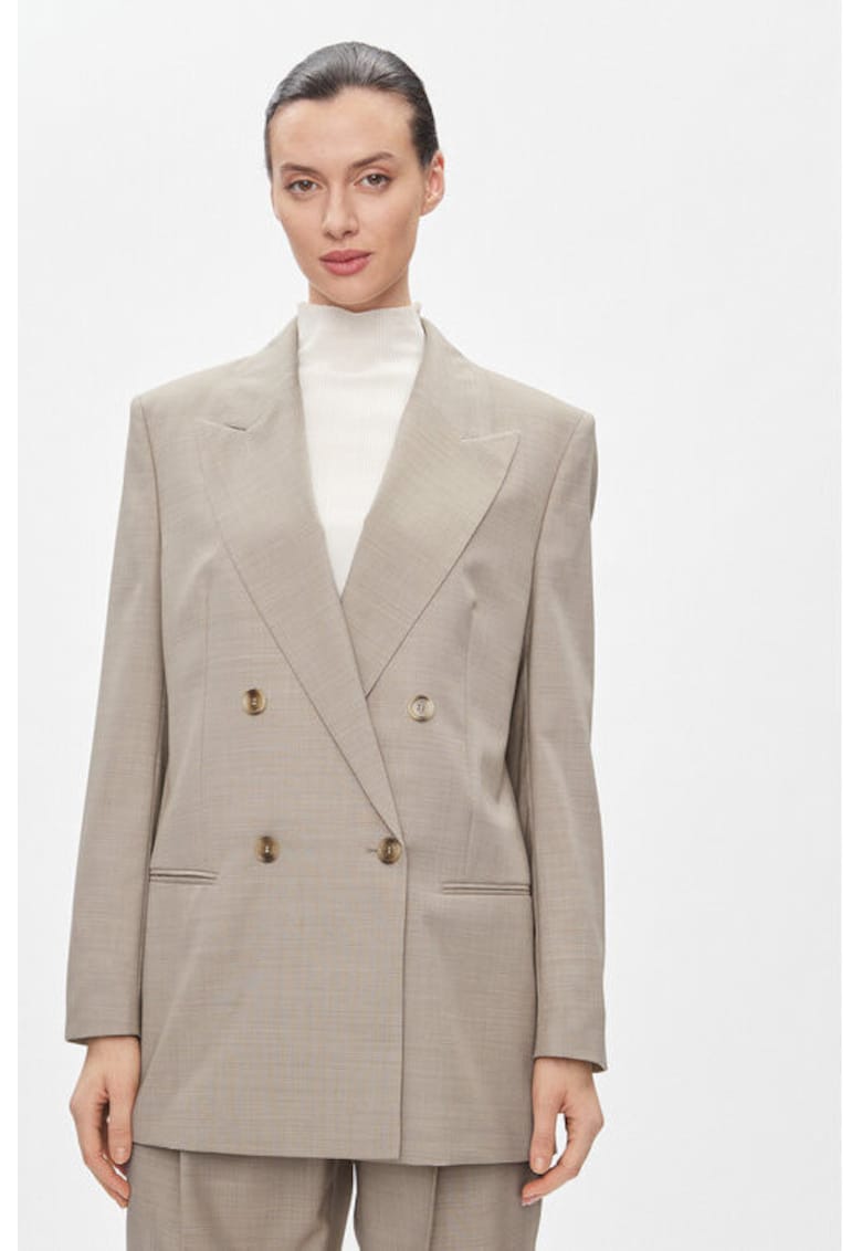 Дамско яке - 303659936 - Вълна - Бежово - Бежов BOSS