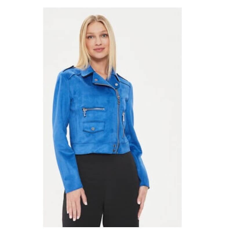 Дамско яке -  303918217 - Полиестер/Рециклиран полиестер - Син - Син Morgan