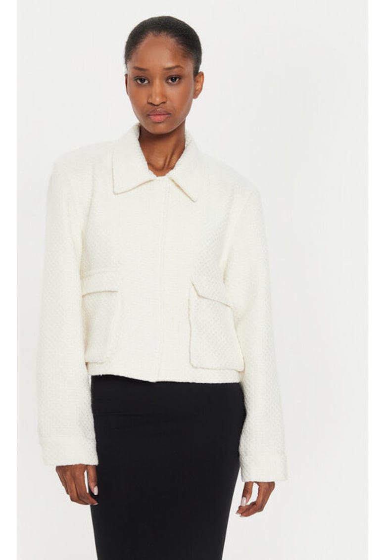 Дамско яке - 303941352 - Полиестер - Бежов - Бежов Karen by Simonsen