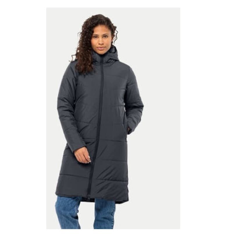 Дамско яке -  303954000 - Полиестер - Кафяв - Черен Jack Wolfskin