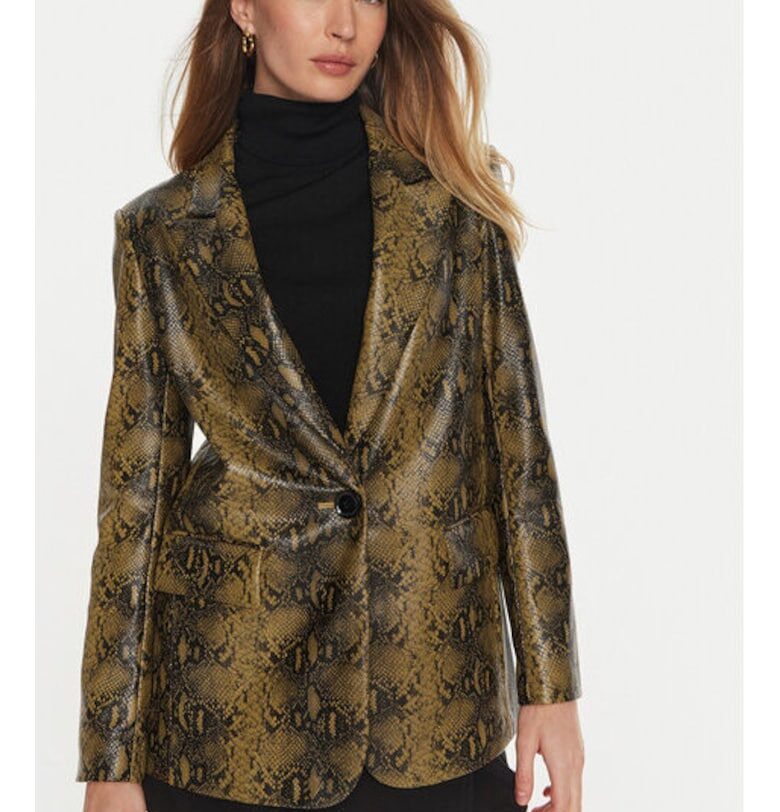 Дамско яке -  304280238 - Екокожа - Кафяв - Кафяв Sisley