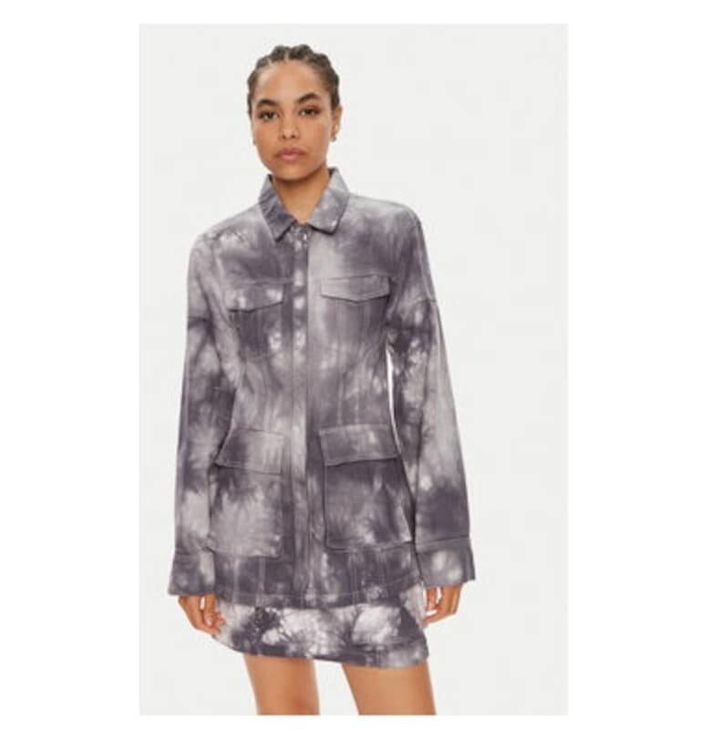 Дамско яке -  304354366 - Памук - Сив GESTUZ