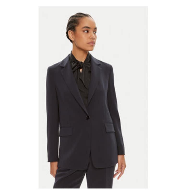 Дамско яке -  304437571 - Ацетат/Полиестер - Син - Син BOSS