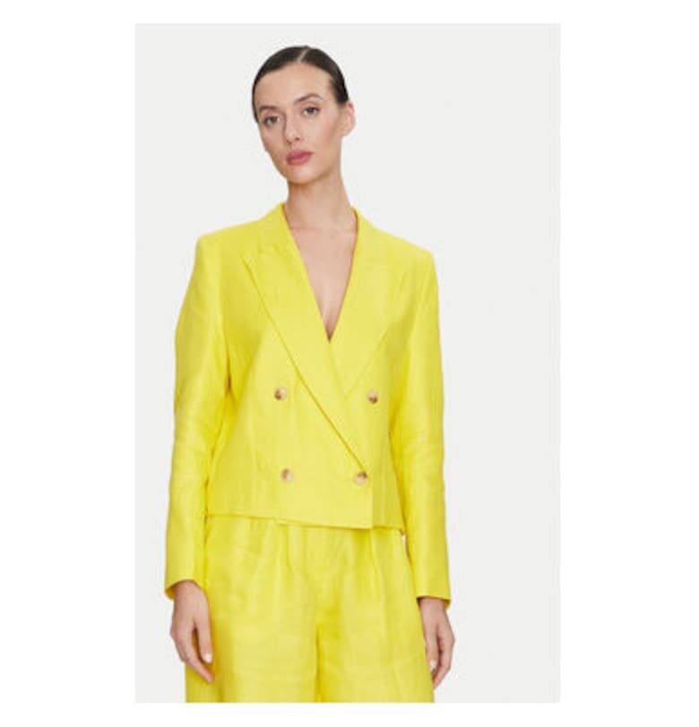 Дамско яке -  304456831 - Лен - Жълто - Жълт VICOLO