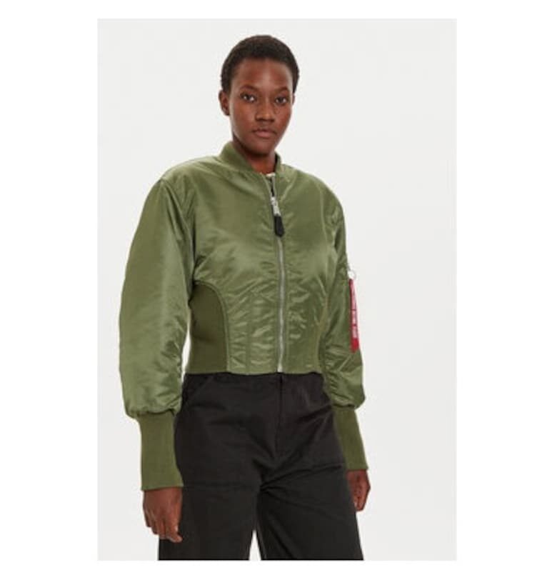 Дамско яке -  304543722 - Найлон - Зелено - Зелен ALPHA INDUSTRIES