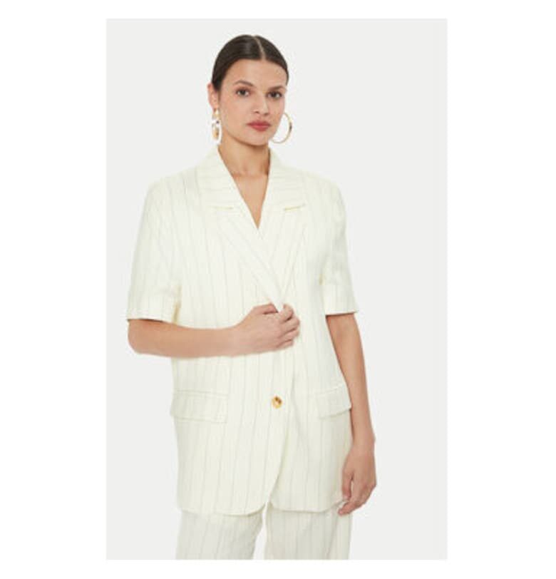 Дамско яке -  304543999 - Вискоза/Лен - Бежово - Бежов VICOLO