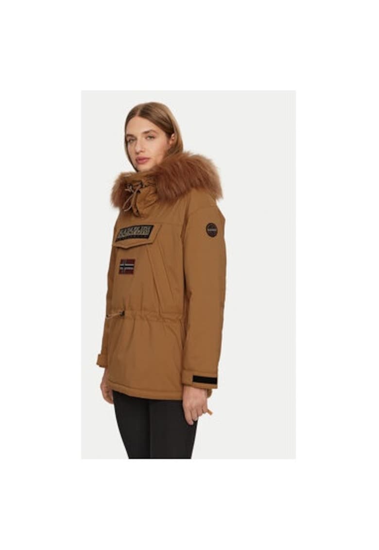 Дамско яке - 304704239 - Полиамид - Кафяв - Кафяв Napapijri