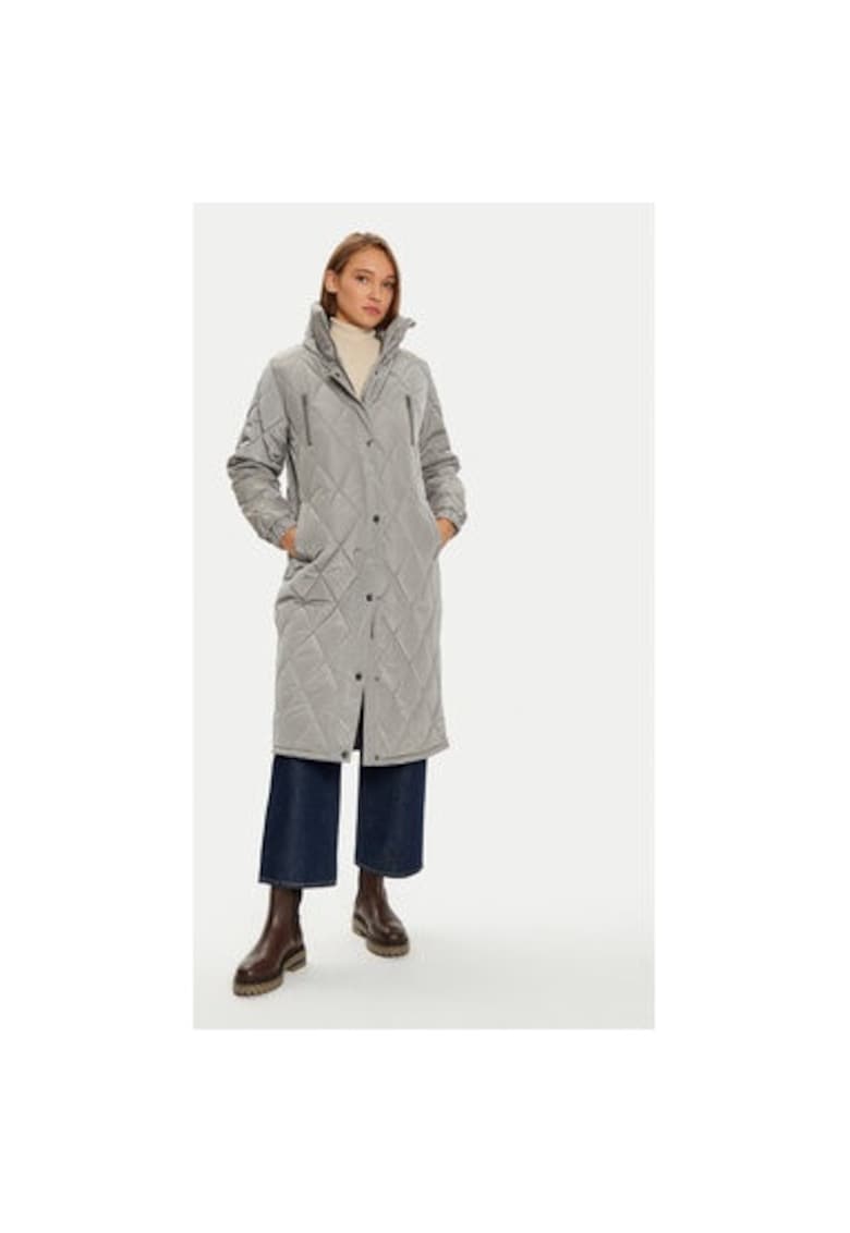 Дамско яке - 304751738 - Найлон - Сив - Сив kaffe