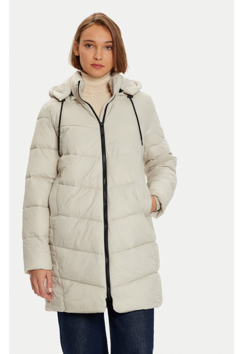 Дамско яке - 304751813 - Найлон - Бежово - Бежов kaffe