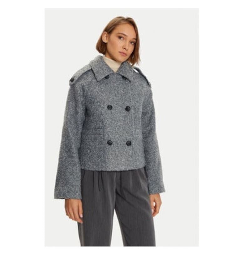 Дамско яке -  304752193 - Полиестер - Сив - Сив kaffe