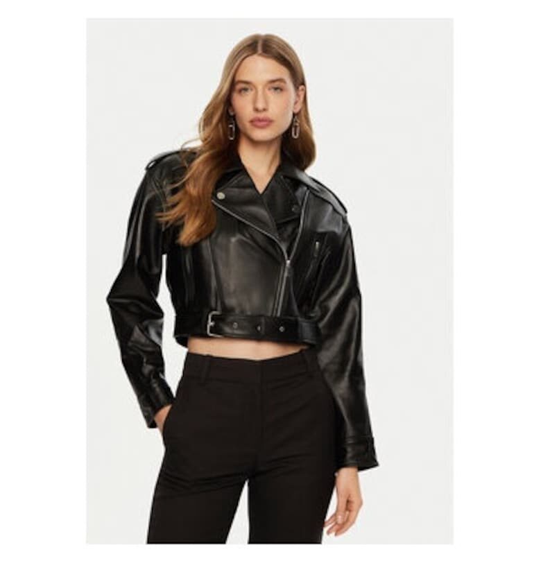 Дамско яке -  304991257 - Естествена кожа - Черно - Черен Access fashion