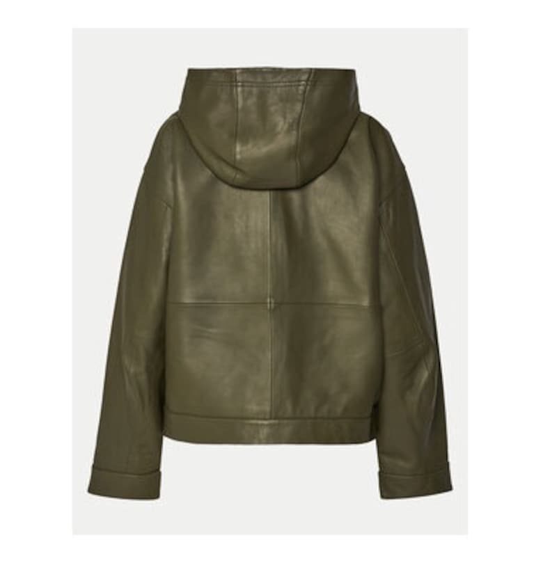 Дамско яке  305214362 - Естествена кожа - Зелен - Зелен 2ndday