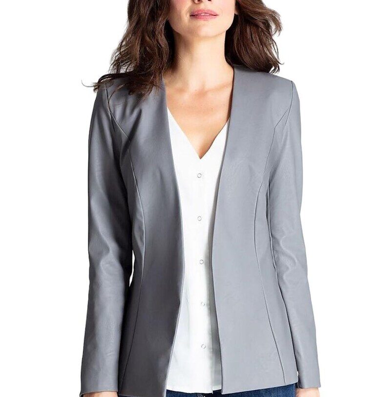 Дамско яке 5902194378284 - Ленитиф - Полиестер/Еластан - Сиво - Lenitif