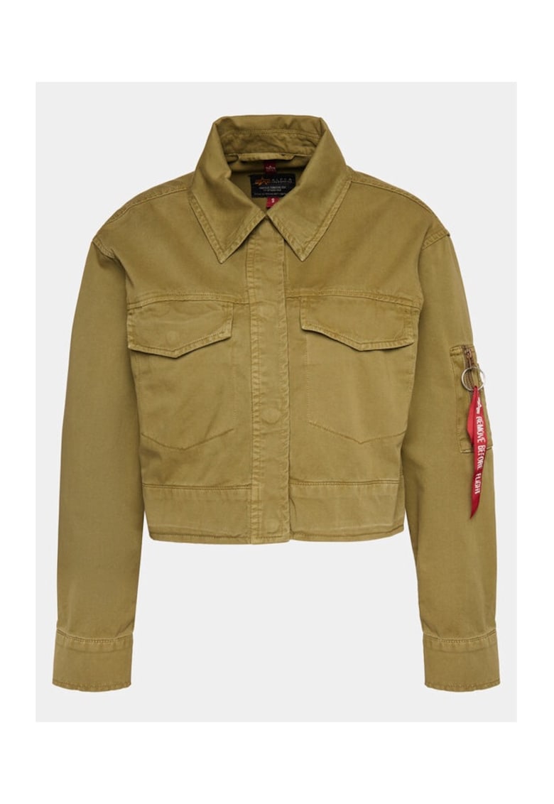 Дамско яке - 862923 - Зелено - Памук ALPHA INDUSTRIES