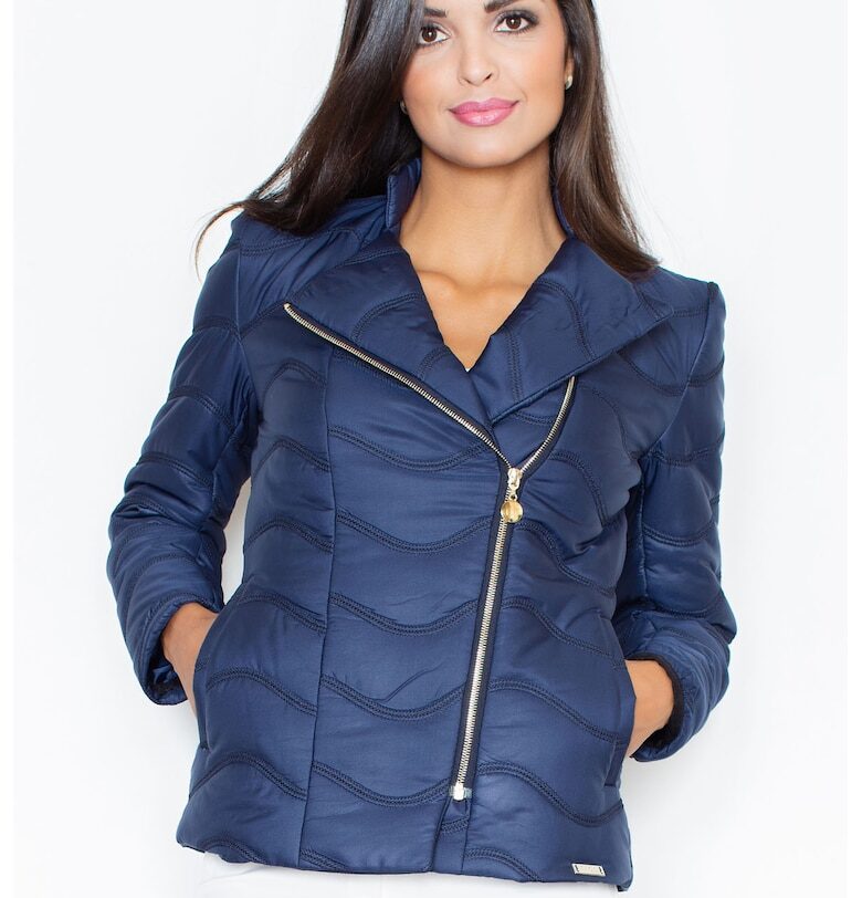 Дамско яке M404 -  Полиестер - Тъмносин Figl