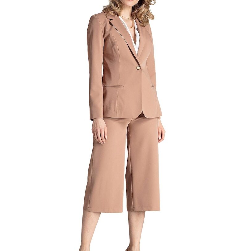 Дамско яке M653 -  Полиестер/Вискоза - Кафяв Figl