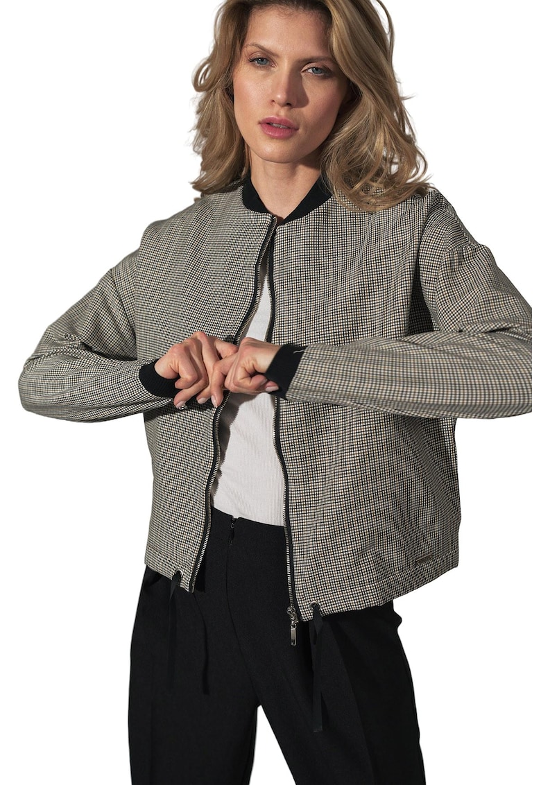 Дамско яке M733 - Полиестер/Вискоза - Сив Figl