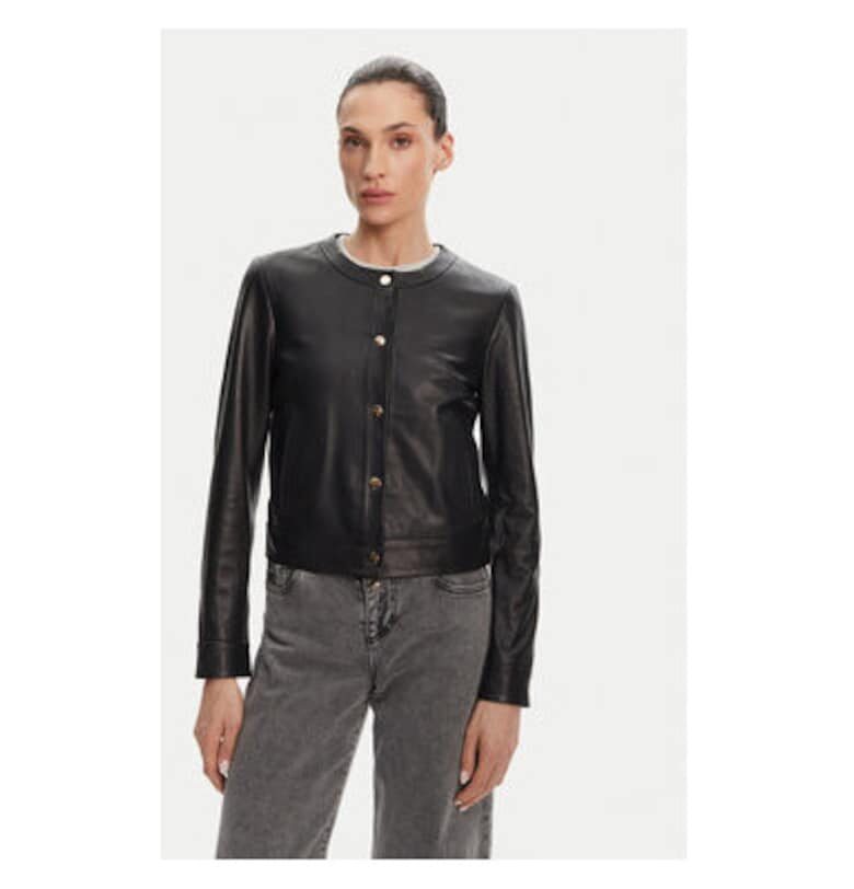 Дамско яке  MARION - Естествена кожа - Черно - Черен Serge Pariente