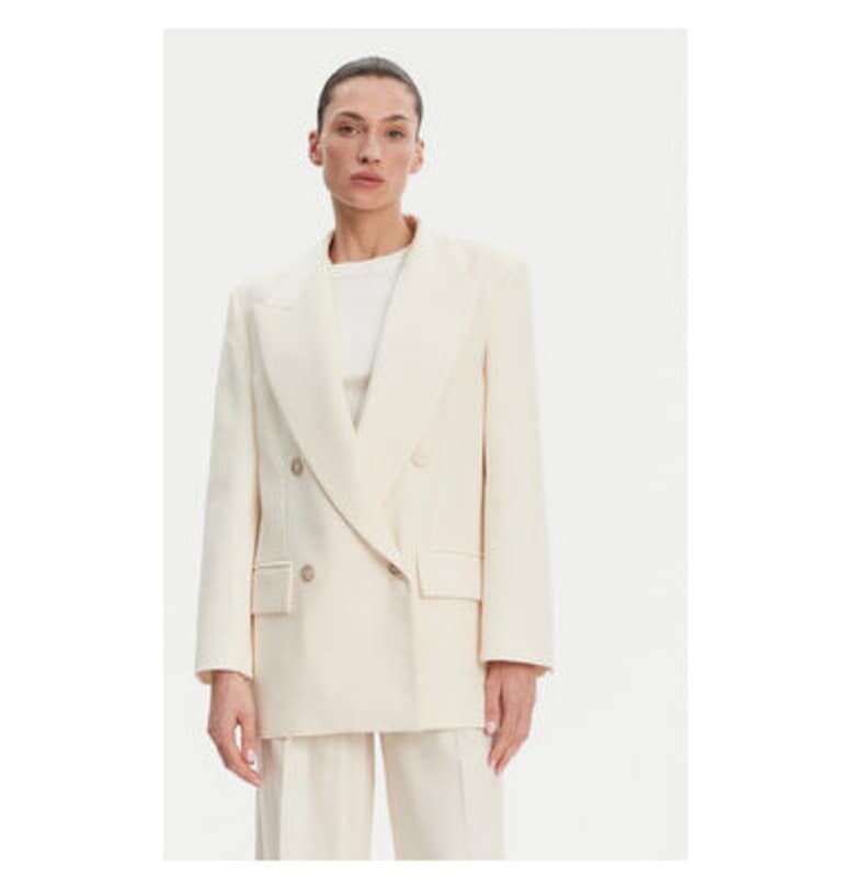 Дамско яке  P25CPGI00701 - Вискоза/Полиестер - Екрю - Екрю Simona corsellini