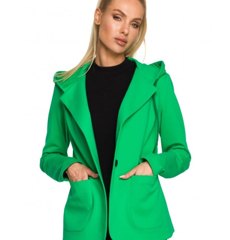 Дамско яке -  Памук/Еластан - Зелено MOE