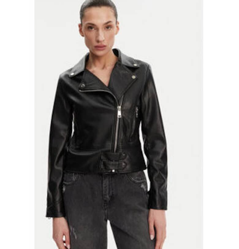 Дамско яке  екокожа - черно Rinascimento