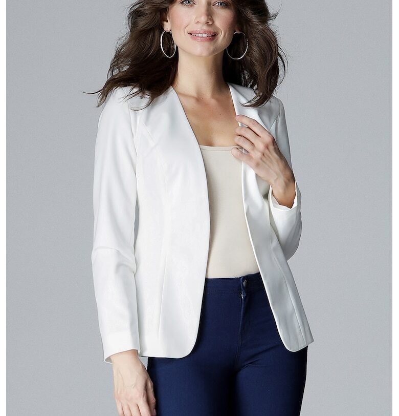 Дамско яке  късо - екрю - полиестер и вискоза Lenitif