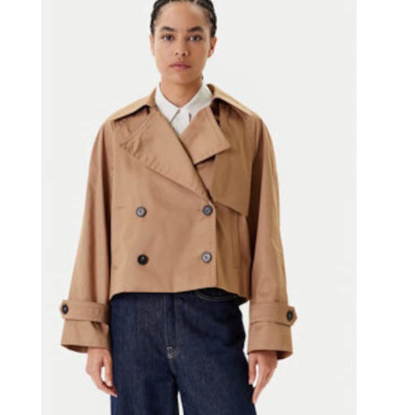 Дамско яке -  памук - кафяво United Colors of Benetton