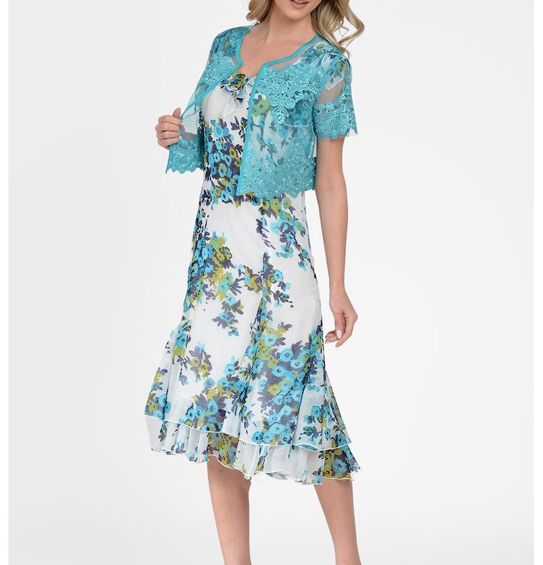 Дантелено болеро Clare - Светлосин GIORGAL