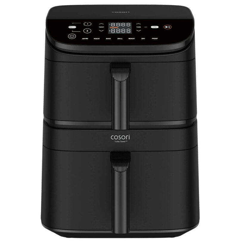 Двоен фритюрник с горещ въздух Cosori CAF-DC121 Turbo Tower