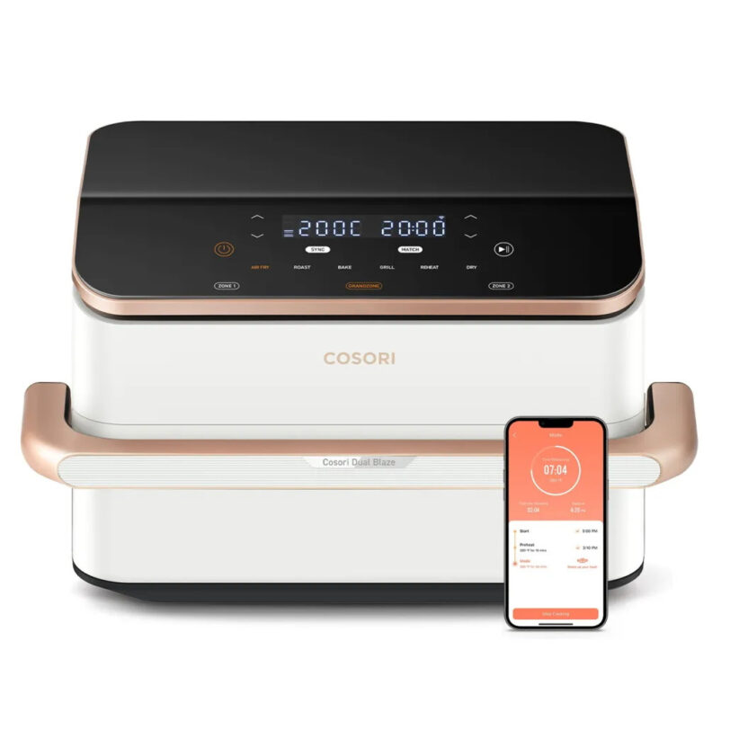 Двоен фритюрник с горещ въздух Cosori Dual Blaze TwinFry CAF-TF101S