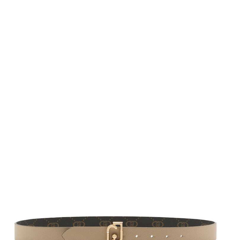 Двулицев колан с лого - Бежов Liu Jo