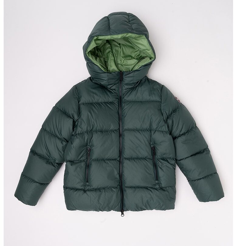 Двулицево зимно яке с пухена вата - Черен/Папратово зелено Colmar