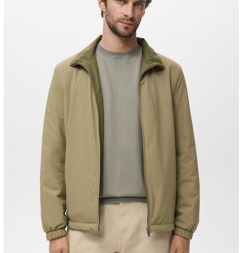 Двулицево яке с джобове - Каки Mango