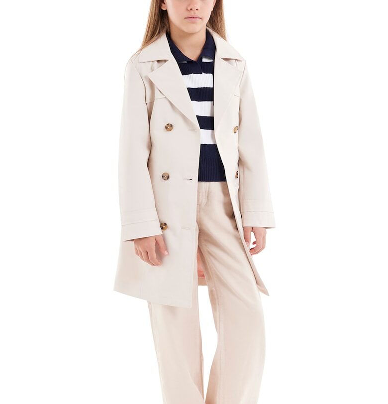 Двуреден тренч - Светло бежово GUESS KIDS