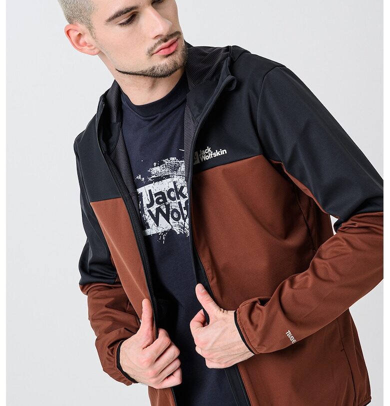 Двуцветно яке - Тъмнокафяв/Черен Jack Wolfskin