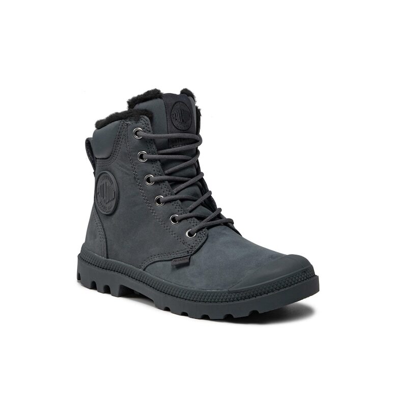 Детски боти -  209130508 - Естествена кожа/Набук - Сиви - Palladium