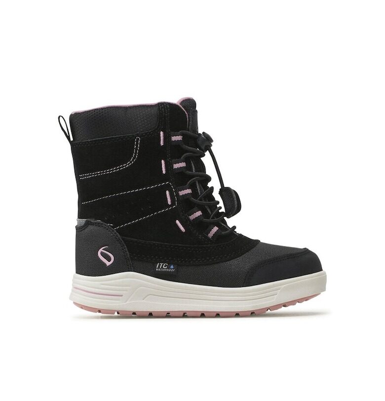 Детски ботуши -  24971 - Естествена кожа - Черни Leaf