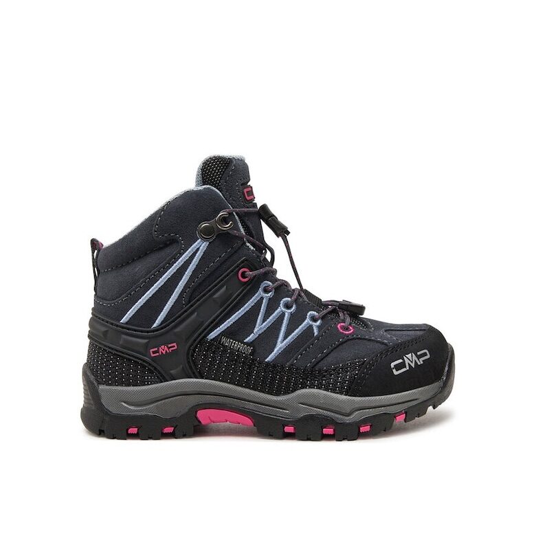 Детски ботуши -  30742 - Естествена кожа - Розов/Черен - Черен/Розово CMP