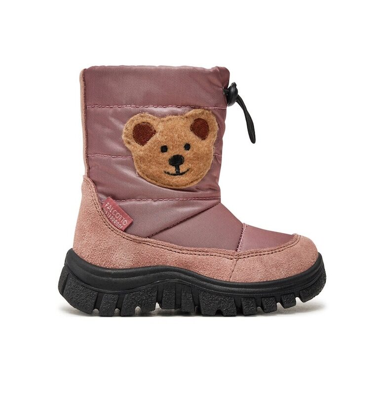 Детски ботуши -  75140 - Естествена кожа - Розов Falcotto