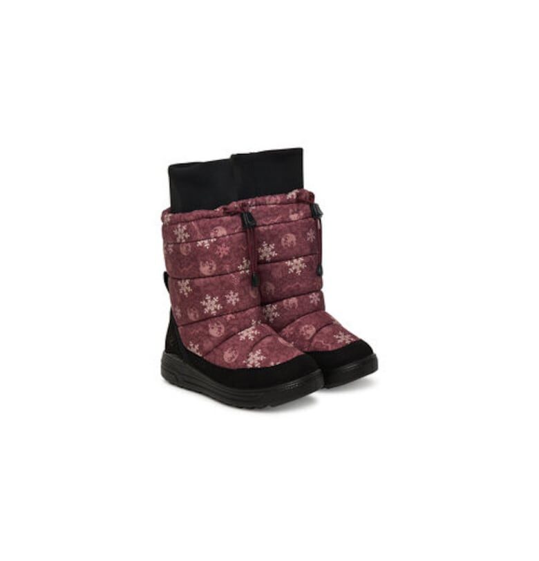 Детски зимни ботуши -  лилав - текстил Ecco