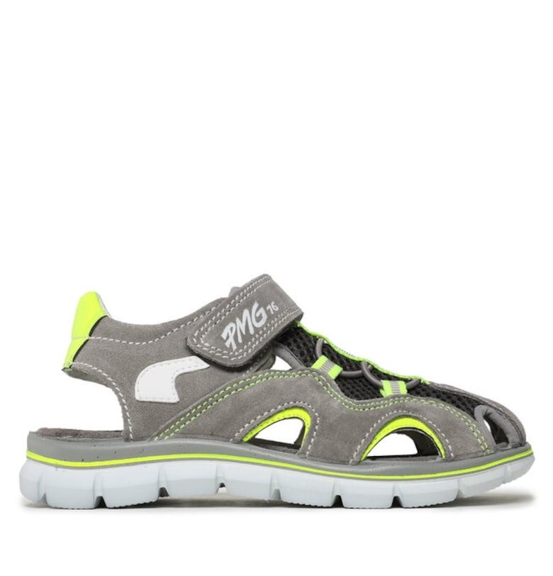 Детски обувки - 12034 -  Естествена кожа - Текстил - Сив Primigi