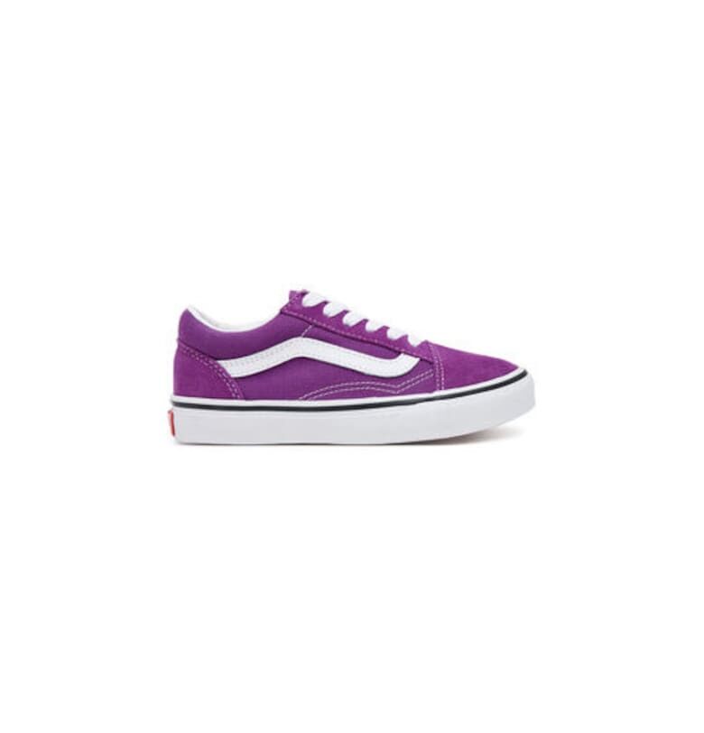 Детски обувки 305185075 -  Естествена кожа - Лилав Vans