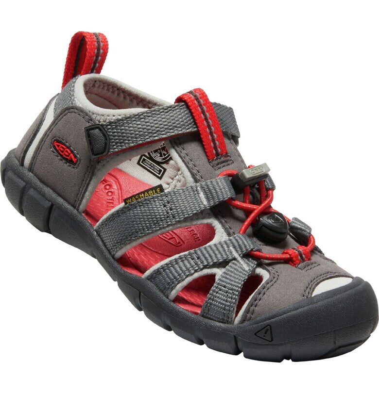 Детски сандали -  10011466KEN01S8 - Текстил/Синтетика - Червен/Сив Keen