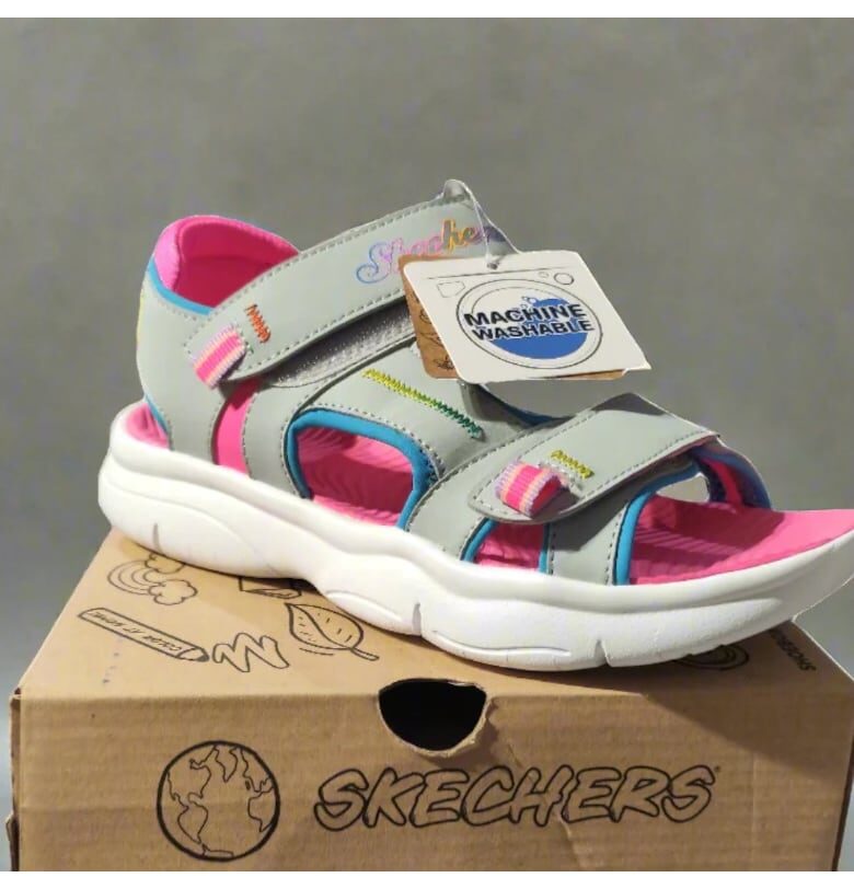 Детски сандали  302985 Slpk - сиви - Сив Skechers