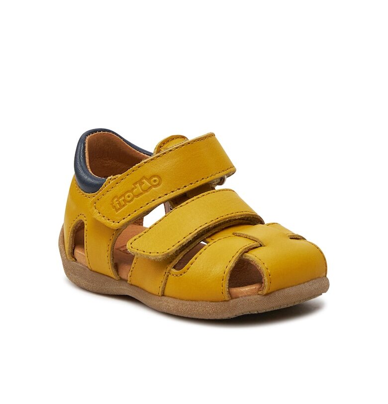 Детски сандали -  887285 - Естествена кожа - Жълти Froddo