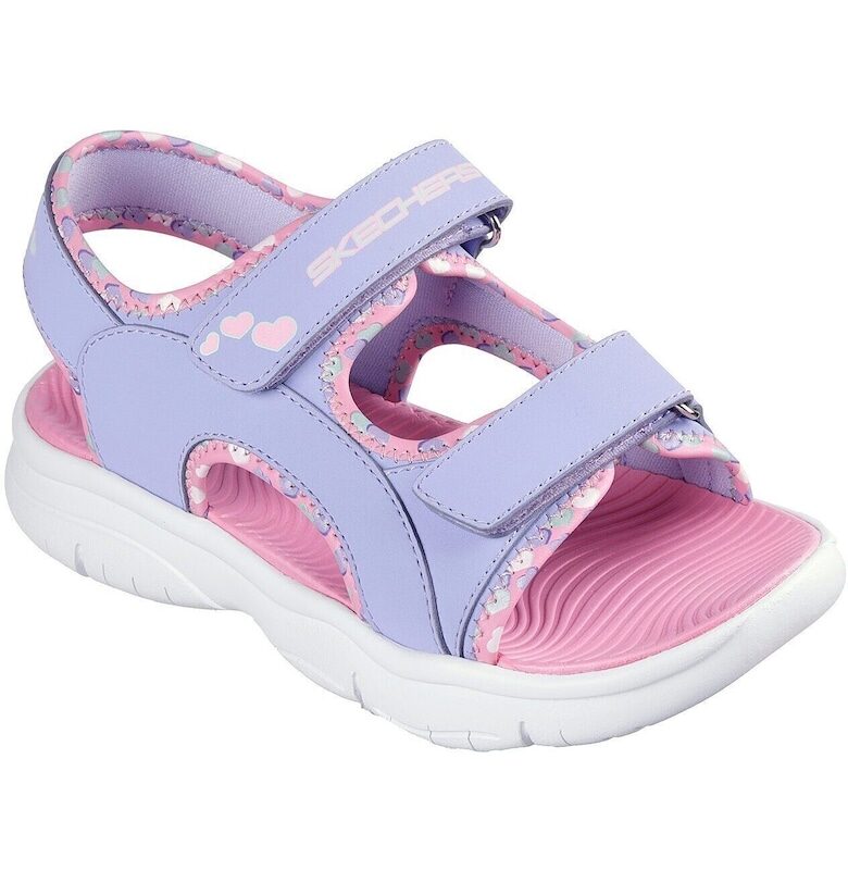 Детски сандали  Flex Splash - Heart - Лилав Skechers