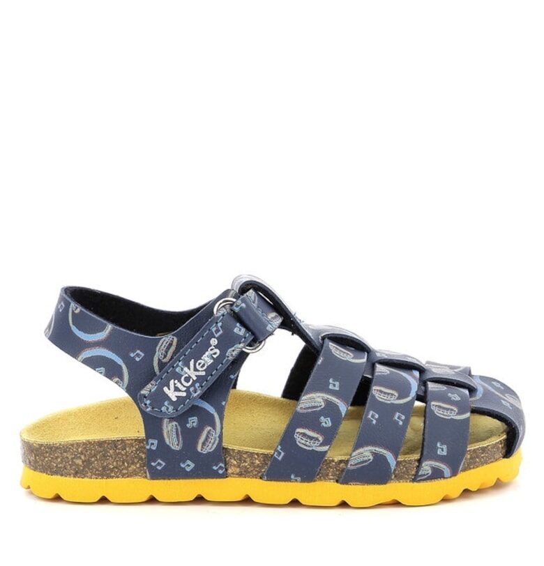 Детски сандали  Еко кожа - Тъмносини Kickers