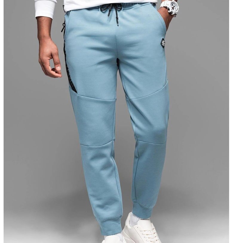 Джогър със скосени джобове - Светлосин OMBRE