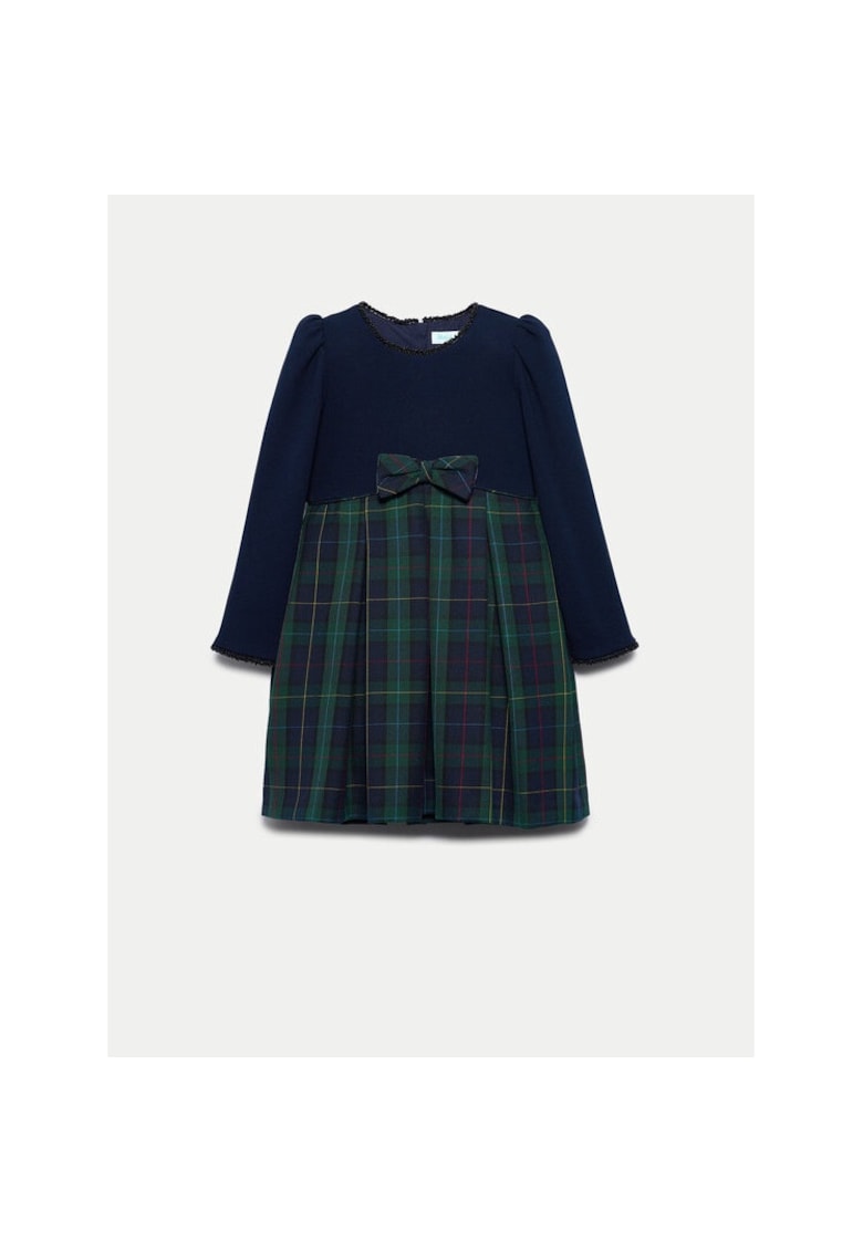 Дневна рокля 5529 тъмносиня стандартна кройка - полиестер - 10 години Abel Lula